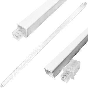 24 Inch Towel Bar Replacement Plastic Spring Loaded End Bathroom Bath Rack Home